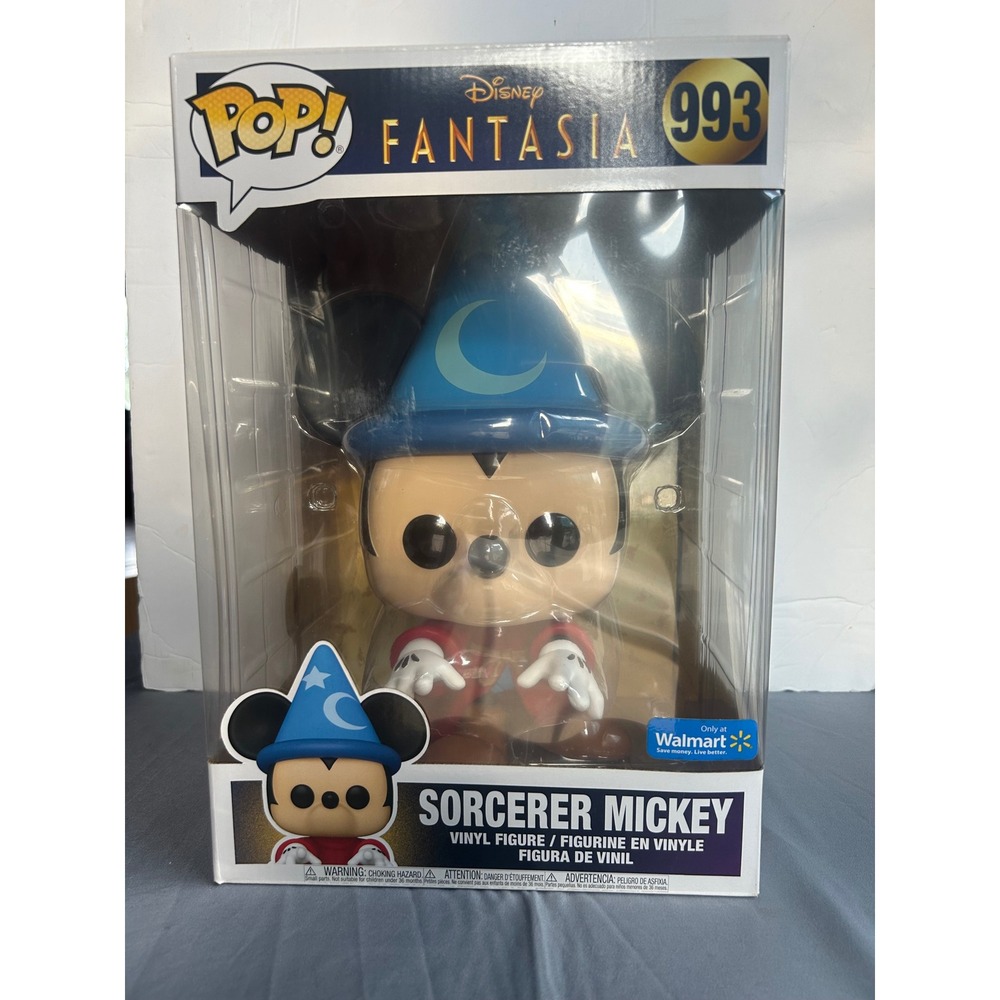 Funko Pop Disney Fantasia Sorcerer Mickey 993 Jumbo 10 Inch Walmart Exclusive